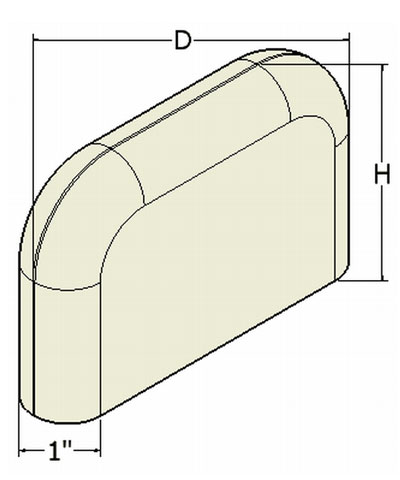 Flat Lateral Knee Support Pads