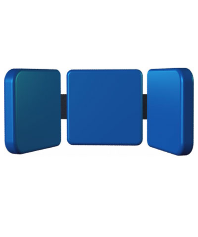 BioForm Tri-Pad Headrest with Fixed Angle Wings