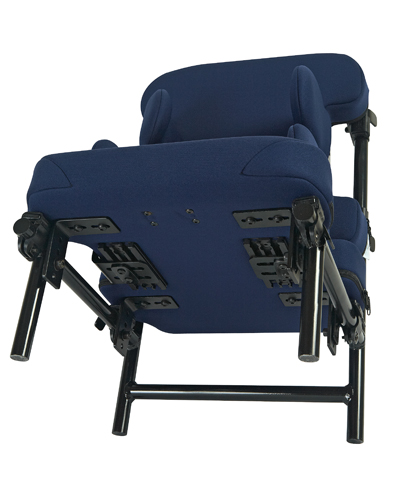 Bio ST Custom BioWell Contoured Solid Seat Insert, a 2” medium density foam pkg., maximum contour, zippered Neoprene cover, steel mtg hdwr
