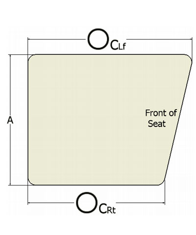 Shape Customization: Leg length discrepancy, Lf. Side Longer (angled cut) for Seat