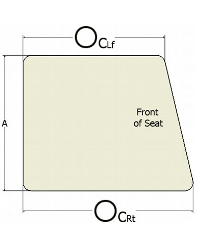 Shape Customization: Leg length discrepancy, Rt. Side Longer (angled cut) for Seat