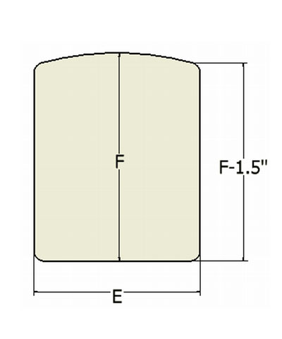 Shape Customization: Curved (rounded) top of back for Back