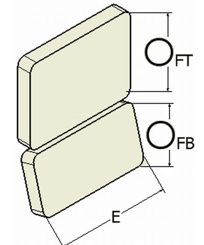 Shape Customization: Bi-Angular Back (Adjustable), w/two brackets