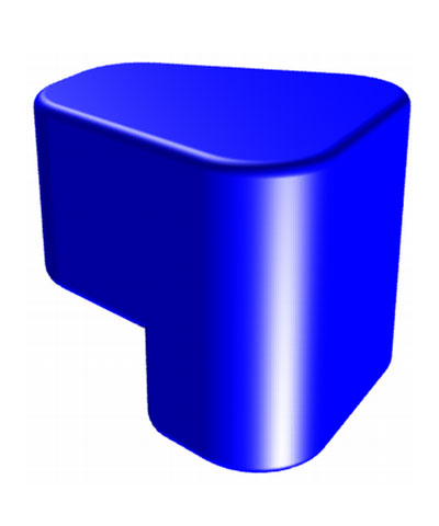 Custom L-shaped Wedge Medial Knee Support, Pad only (pommel)