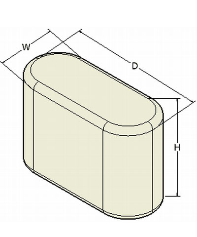 Medial Knee Support Pads, Oval Shaped