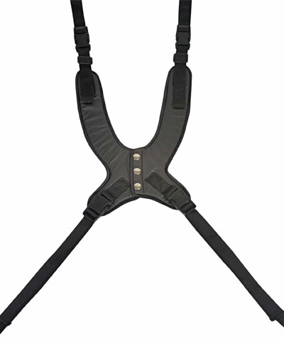 BioForm Semi-Stretch (Black Reverse Dartex) Custom Anterior Trunk Support, Snap Closure