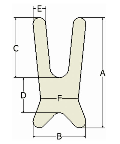 BioForm Non-Stretch (Vinyl) Standard Anterior Trunk Support