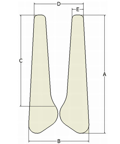 BioForm Non-Stretch (Vinyl) “H”-Style Anterior Trunk Support