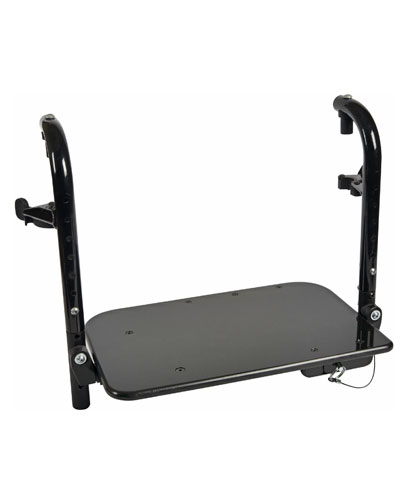 BioForm Double Leg (1 piece) Flip-Up Footplate, Self Centering Locking,, for 16” Wheelchairs