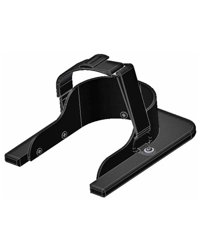 BioForm Custom Solid Heel Cups with Straps w/ Velcro, pair