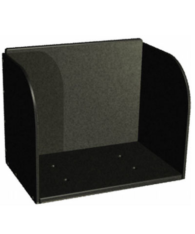 BioForm Double Leg Footbox, Hardware to secure from Seat Pan, for 14” Wheelchairs