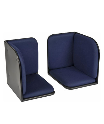 BioForm Single Leg Padded Footbox, Nuts and Bolts to secure from Footplates, for 16” Wheelchairs (pair)
