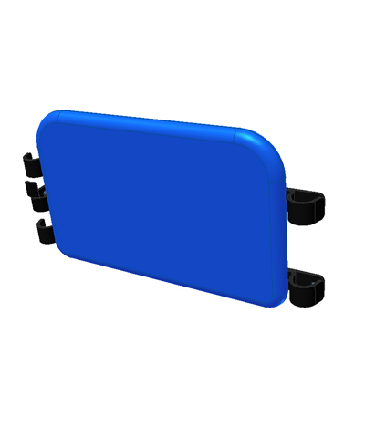 BioForm Solid Calf Panel, removable hardware, for 19” & 20” Wheelchairs