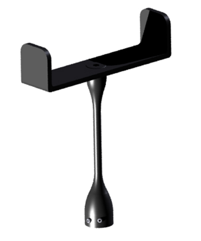 Goal Post Joystick Handle w/set screw, 3” wide