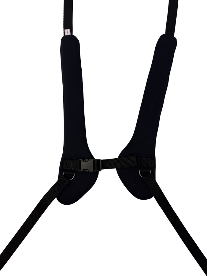 BioForm Black Ballistic Nylon “H”-Style Anterior Trunk Support